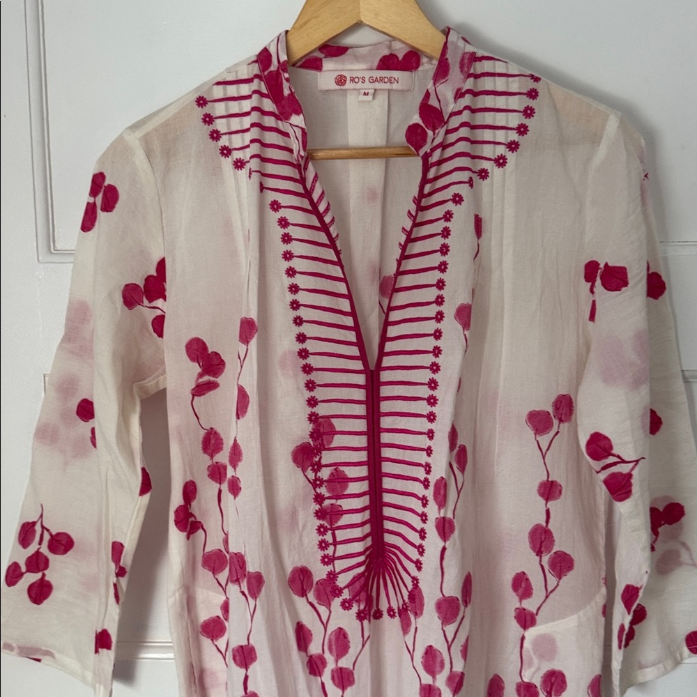 Ro's Garden Embroidered Clorinda Kaftan - Picture 4 of 7